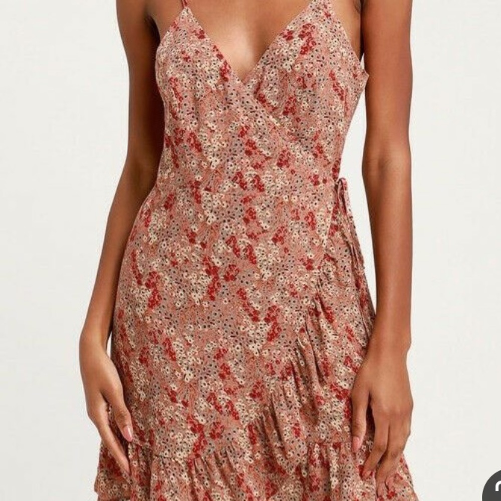 Free people intimately wrap floral print dress